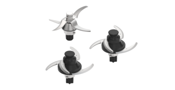 Various knives made of different materials and with different blades for the Knife Mill Pulverisette 11