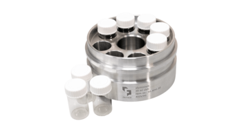 grinding bowl made of aluminium with 8 samples glasses 20 ml volume